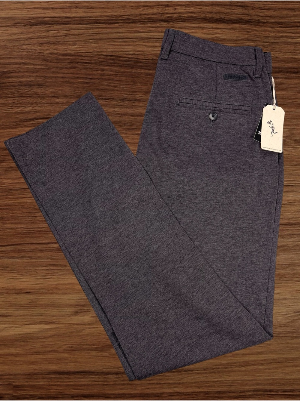 Civil Society Men’s Kieran Dark Charcoal Dressy Chino. Size 32/32